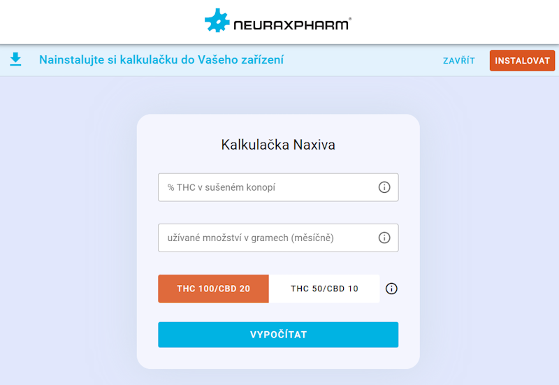 Kalkulačka Naxiva